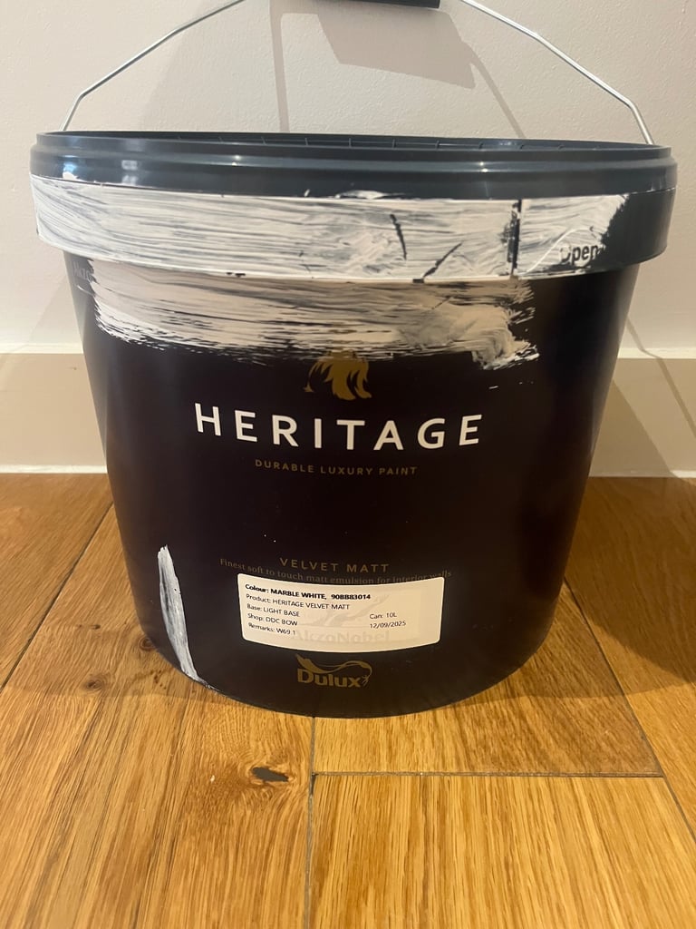 image for 10L Dulux Heritage marble white
