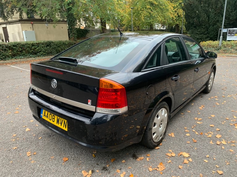 2008 BLACK VAUXHALL VECTRA 1.8 VVT LIFE PETROL MOT JUNE 2026 SERVICE HISTORY