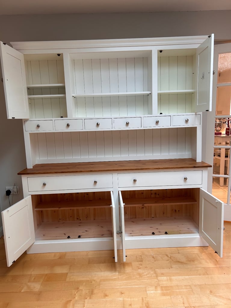 Large soft white dresser