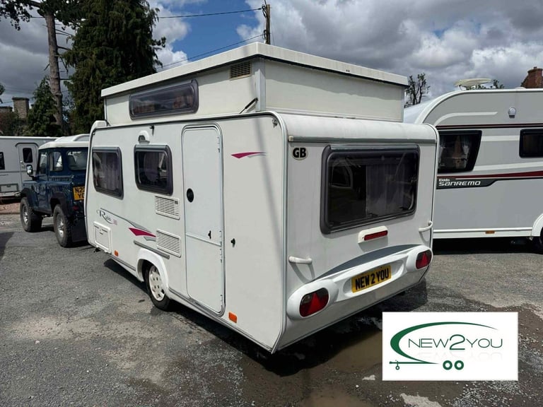 2005 Trigano Rubis 3 Berth Caravan - RARE POP UP - STOCK E165 - AUTUMN SALE!!!!