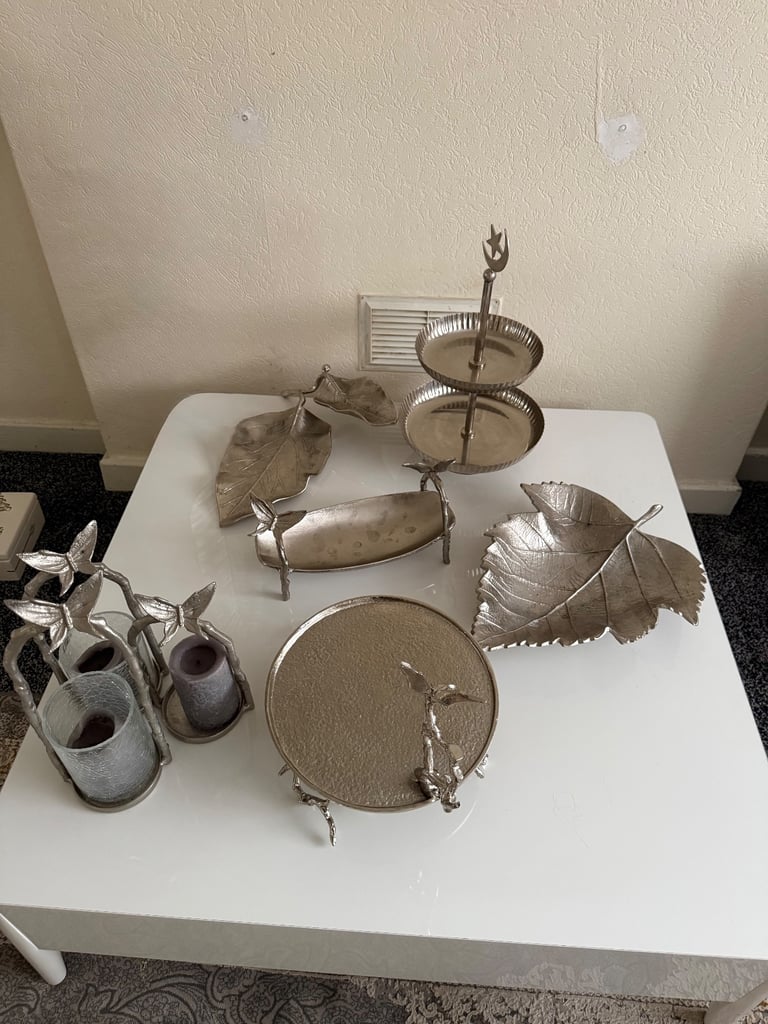 image for Decorative and fruit &dessert dishes, candle holders