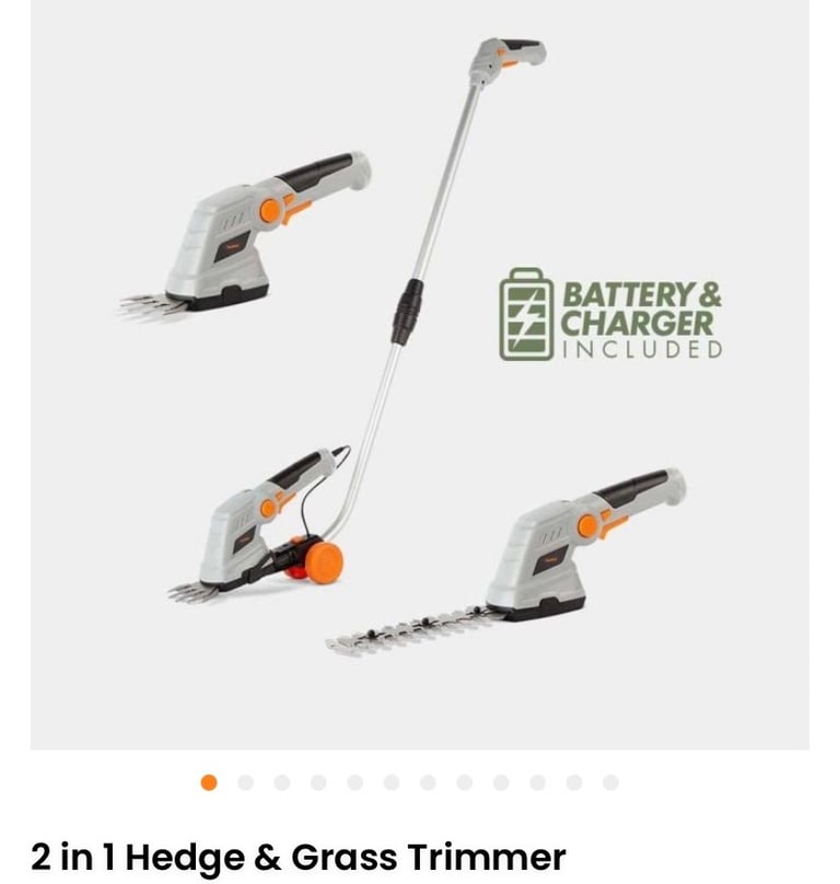 image for 2 in 1 hedge and grass trimmer 
