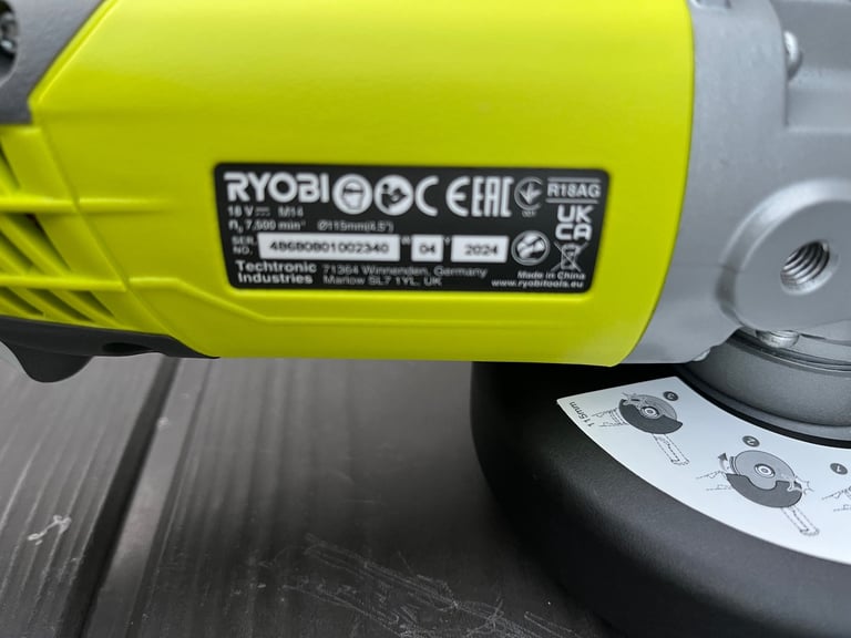 Ryobi R18AG-0 18V ONE+ Angle Grinder (Battery & Charger Excluded)