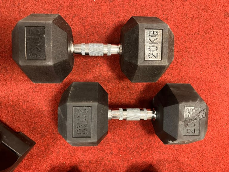 image for Pro Fitness 20kg Hex Dumbbell Set