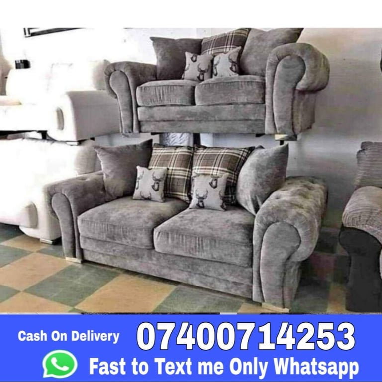 image for Brand New Verona Sofas - Fabric Corner & 3+2 Seater Sofa Available - fast reply me whats app