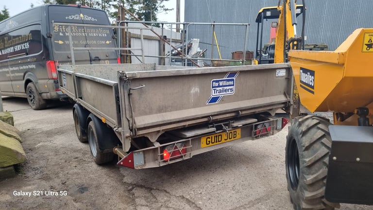 Thwaites 1t dumper+Ifor Williams tipper trailer