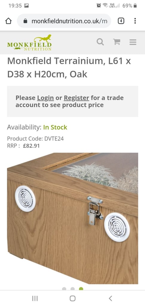 Vivarium / Terrarium Monkfield Viv £25