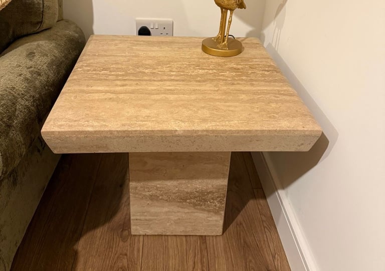 Barker & Stonehouse Travertine stone Small coffee table / side table
