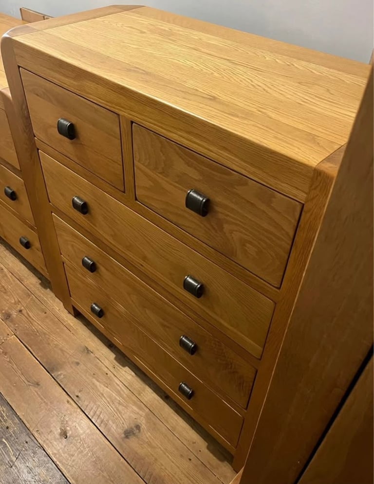 Oak Chest of Drawers Avon Oak by Old Creamery Furniture 