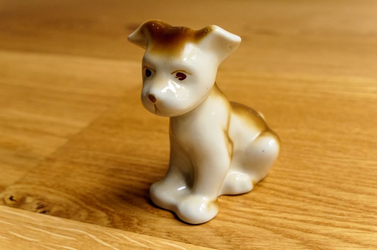 1970s Soviet Porcelain Puppy | Polonsky Factory