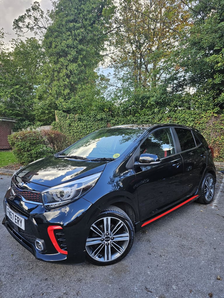 2018 67 Kia Picanto GT Line Black 1 litre FSH 7 Stamps 12 Months MOT 2 Keys 41K Low Miles