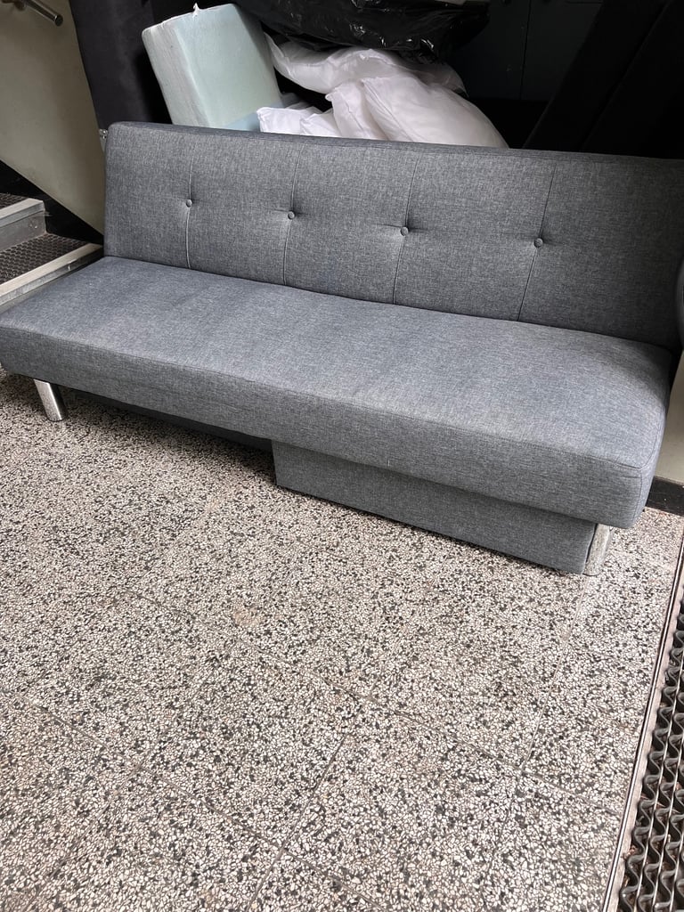 Grey ikea futon 