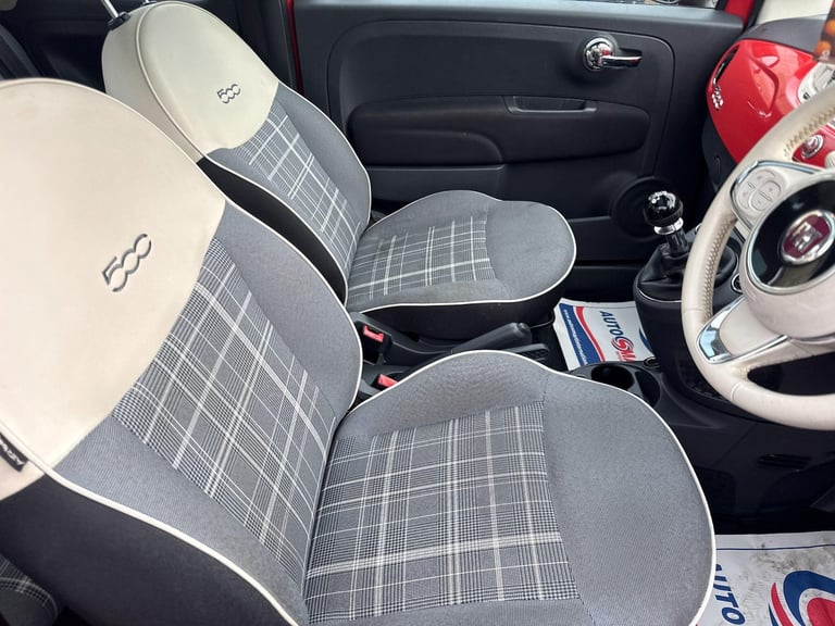 2016 Fiat 500 1.2 Lounge Euro 6 (s/s) 3dr HATCHBACK Petrol Manual