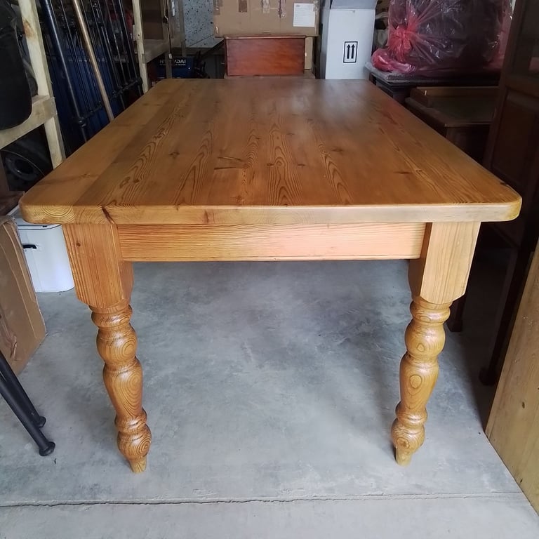 Large solid Pine Farmhouse Table