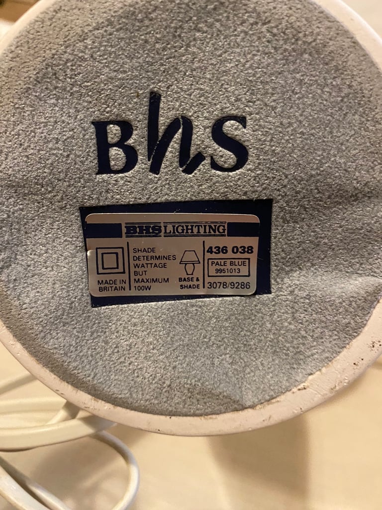 vintage bhs Ceramic table lamp m