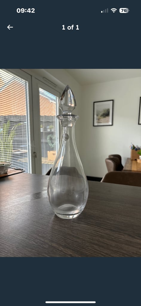 Lead crystal decanter new 