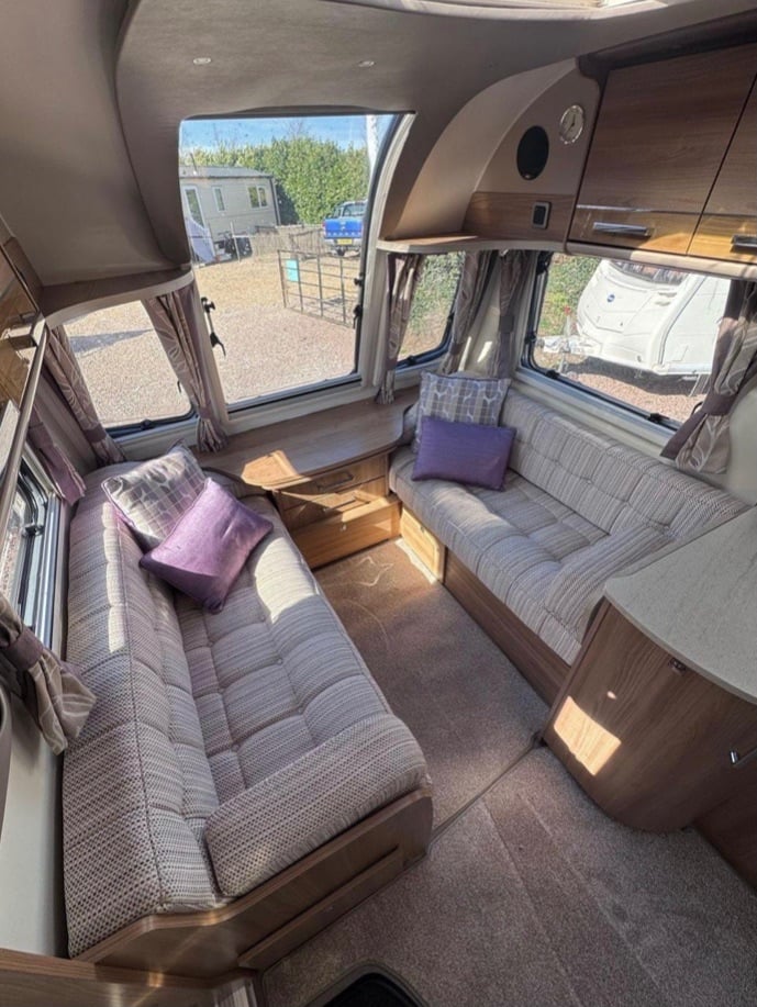 Bailey Unicorn Vigo Touring Caravan Island bed.