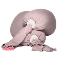 bbhugme Pregnancy Pillow - Dusty Pink with carry case NO TEXTS OR OFFERS
