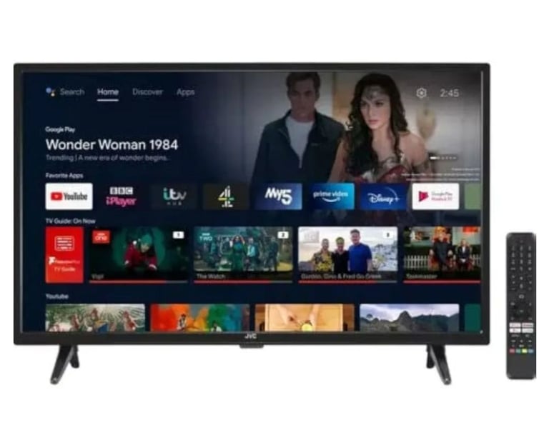 image for * FREE DELIVERY BEAUTIFUL 32 Inch JVC * ANDROID (RARE) * LED SMART TV WIFI FREEVIEW FREEPLAY TELE 
