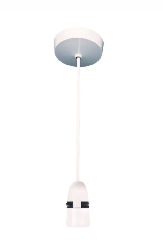 image for 9 x Deta 150mm 6&quot; BC Safety Ceiling Pendant with Decorators Cover