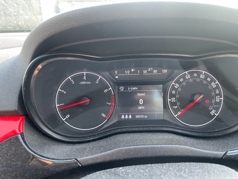 VAUXHALL CORSA 1.4 GRIFFIN with full main dealer service history, bright red,