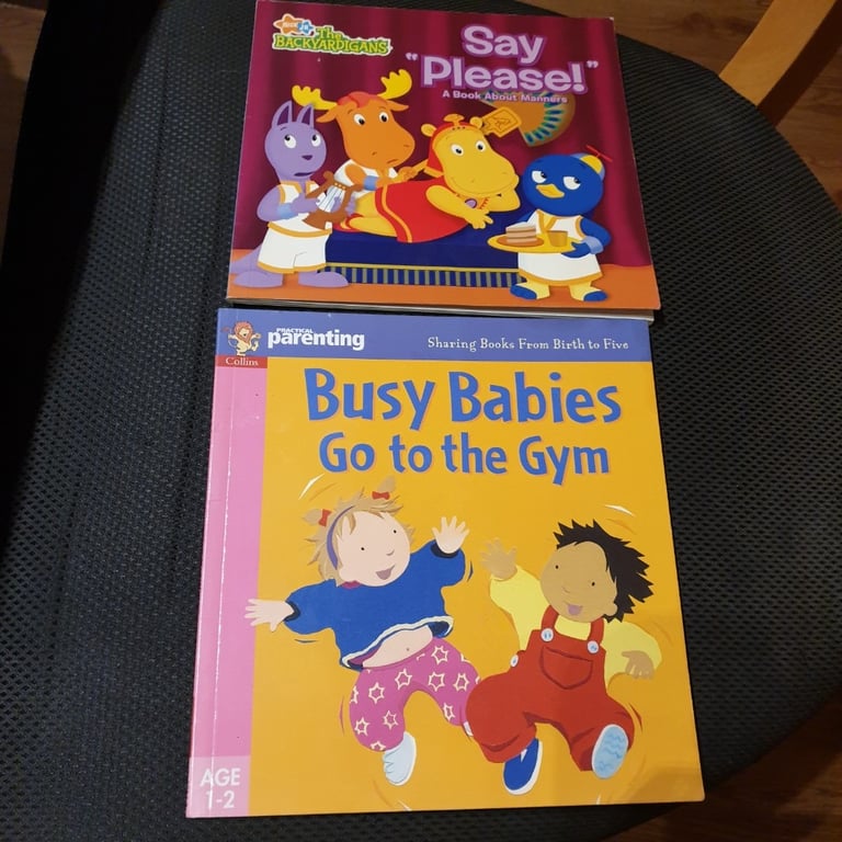 The Backyardigans 'Say Please!' and busy babies go to the gym books