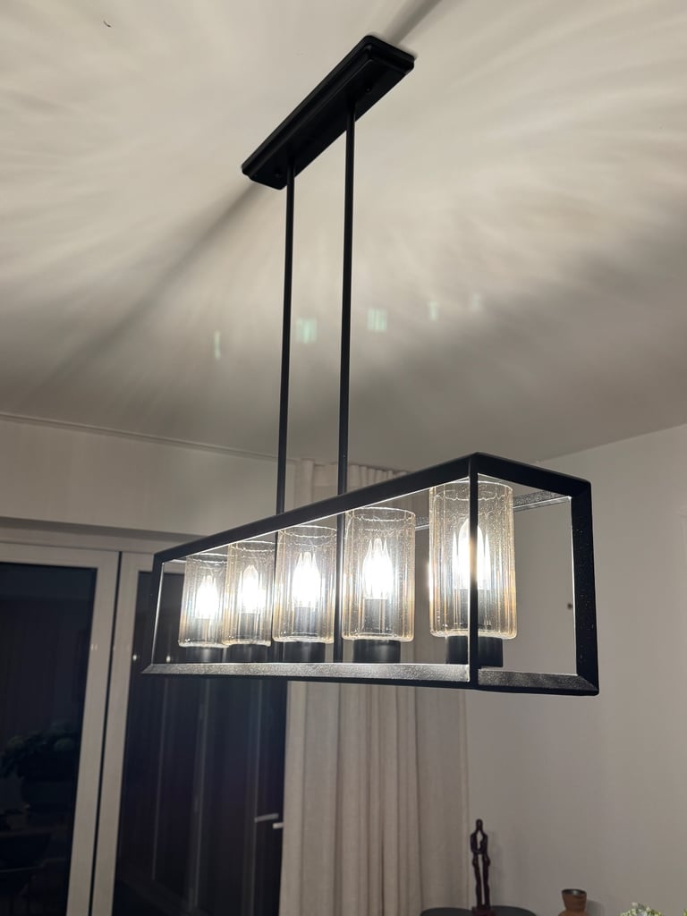 Large chandelier kitchen dining room light