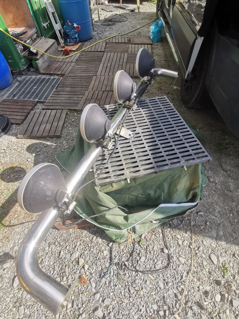 image for Stainless steel spot light bar and lights