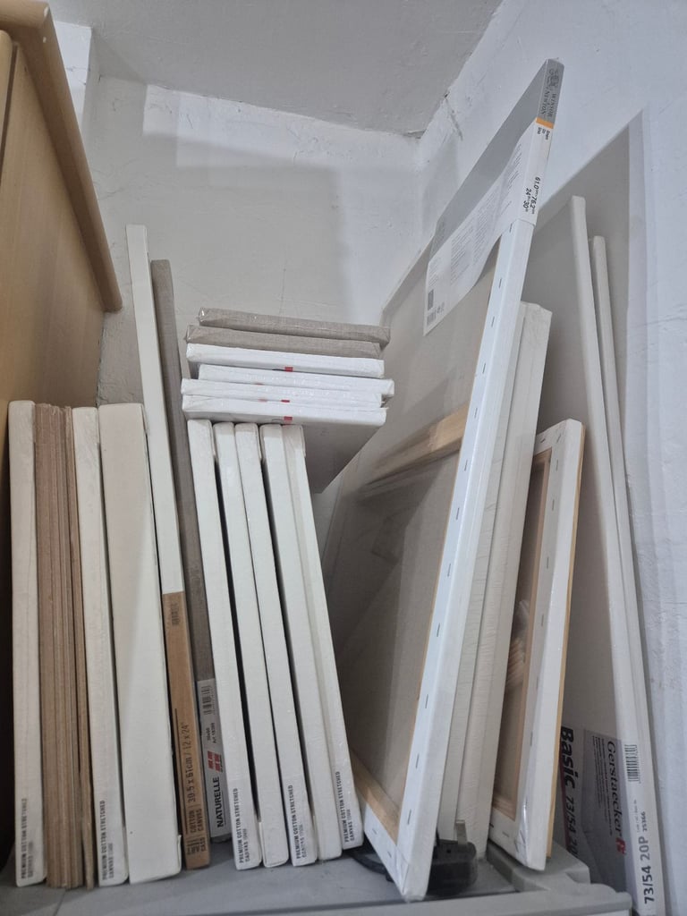 image for Cotton Canvases For Painting – Various Sizes – From £2 Each – Ideal For Students & Art Projects