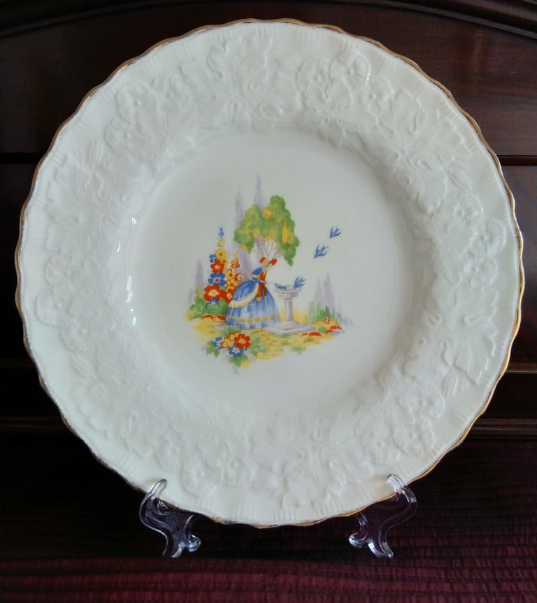 image for Crinoline Lady Plate by Alfred Meakin