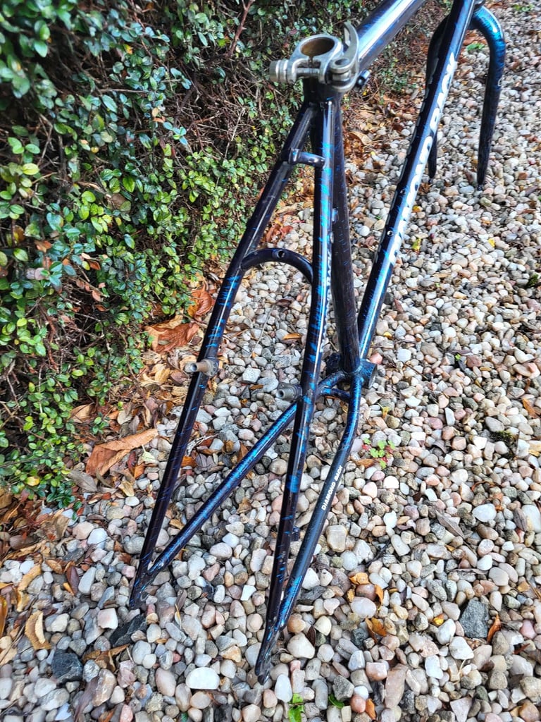 Diamond Back Ascent retro 1990s mountain bike frame and forks.