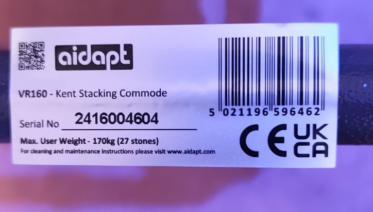 Brand New Aidapt Kent Stacking Commode – Never Used, Still Wrapped (£30, Renfrew)