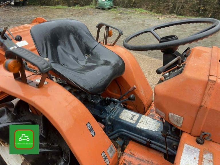 KUBOTA B1400 4X4 COMPACT TRACTOR & ROTOVATOR ALL WORKING WELL SEE VIDEO