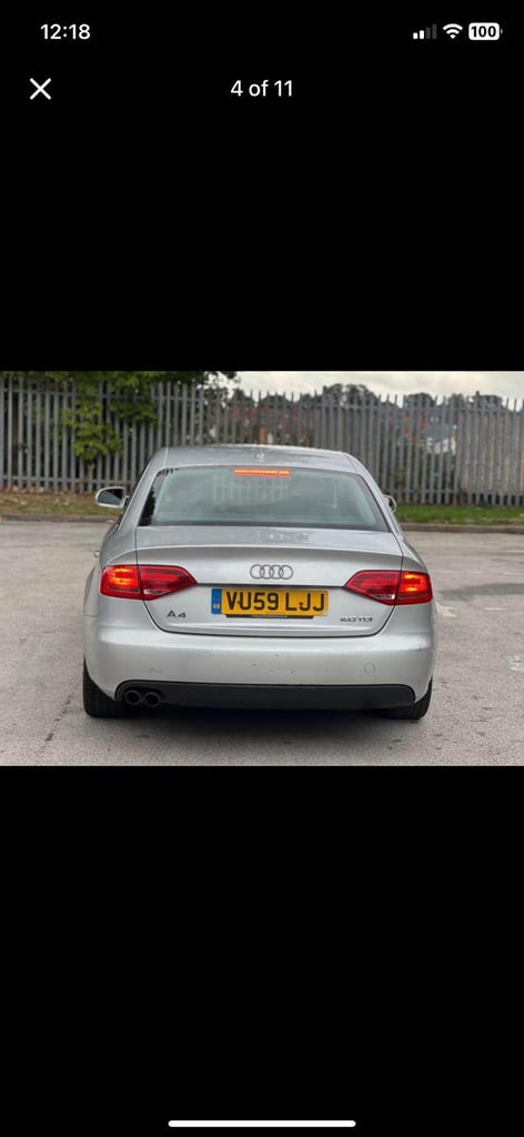 Audi, A4, Saloon, 2009, Manual, 1968 (cc), 4 doors