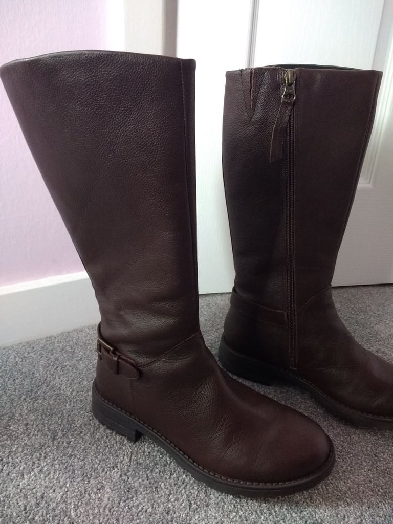 image for M&S Brown knee high boots - Size 2