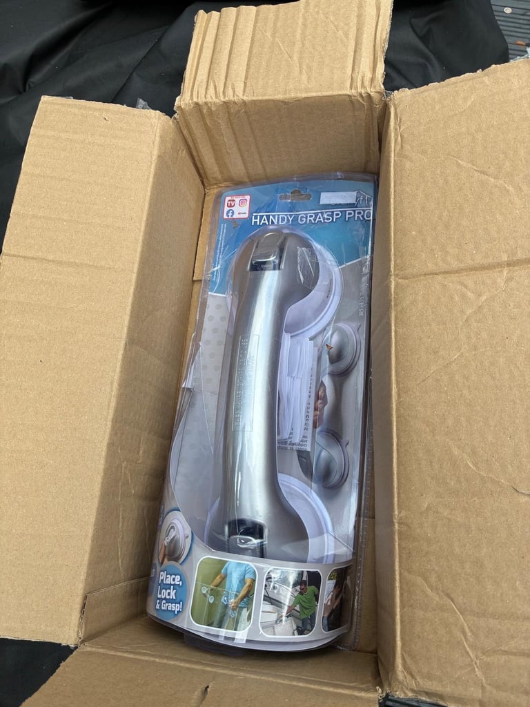 image for Handy Grasp PRO, Bath Safety Handle Suction Cup Grip Shower Tub Grab Bar £8