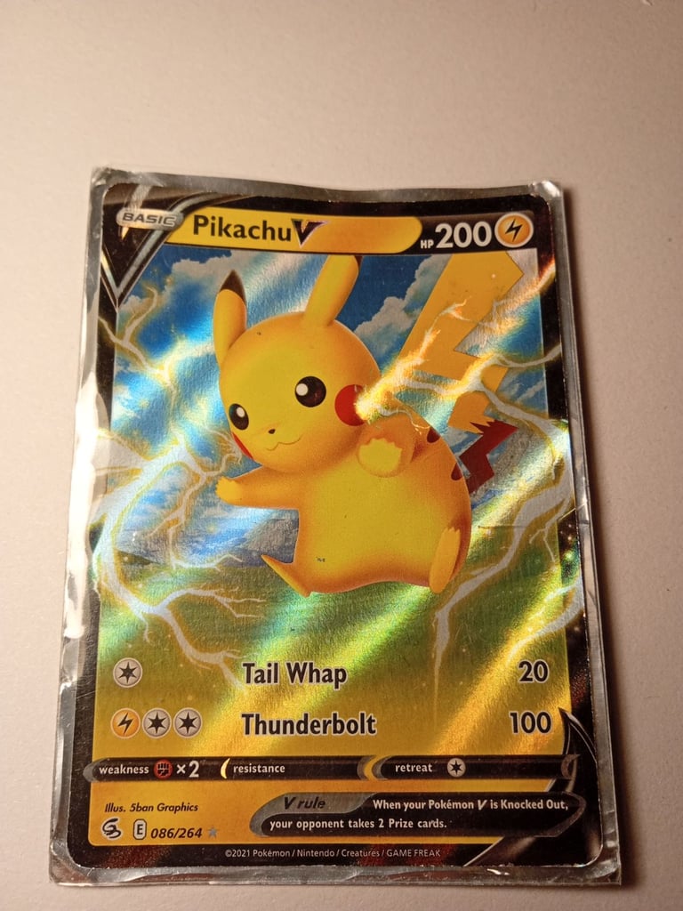 image for ⚡ Pikachu V Pokémon Card – 086/264 – Mint in Sleeve! ⚡