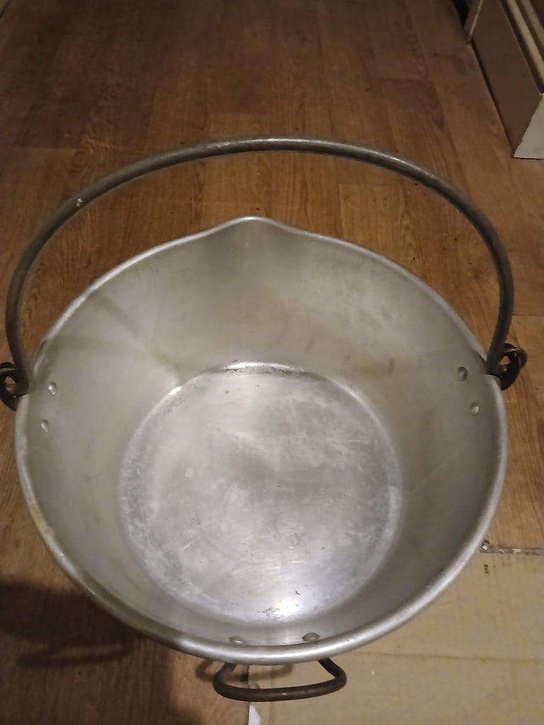 image for POT Vintage JAM OR STOCK POT 17 Inch Width  And 7 Inch Deep