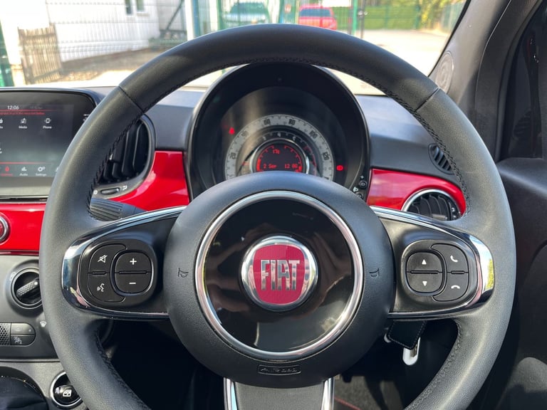  Fiat 500 1.0 Mhev Red Hatchback 3dr Petrol Manual Euro 6 s/s 70 Bhp Petrol