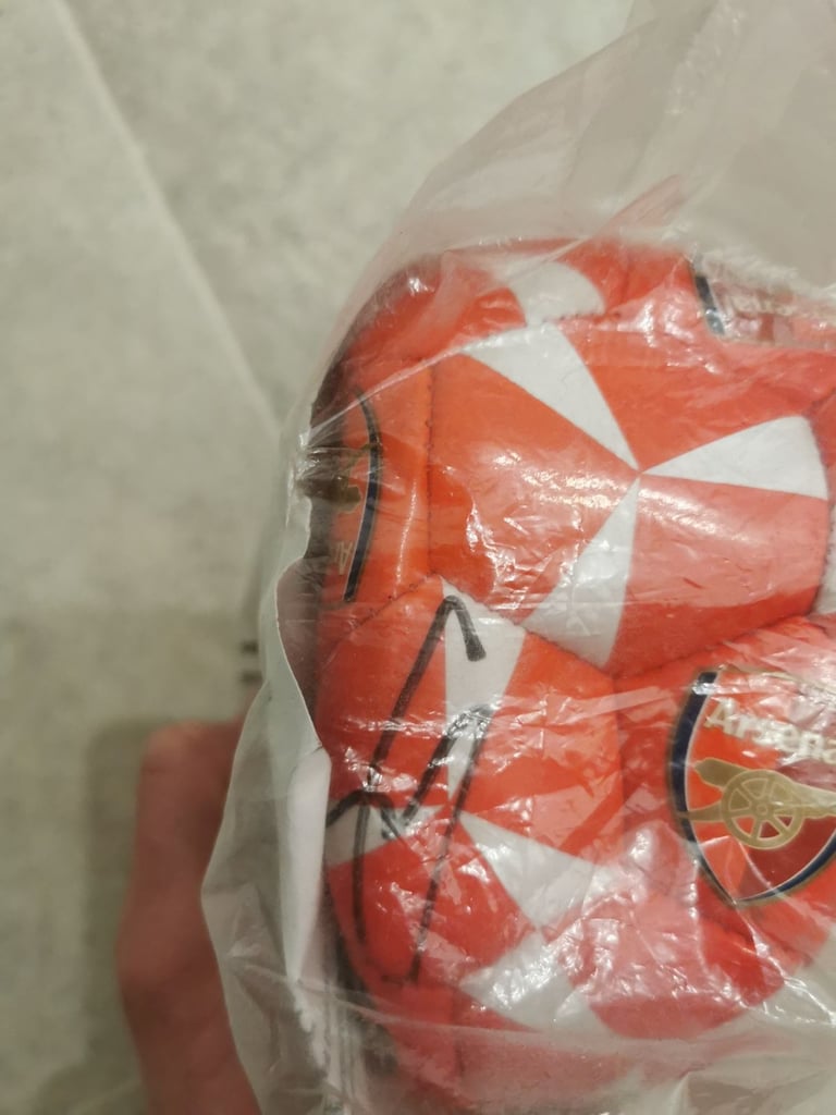 Signed Ozil ball from arsenal 