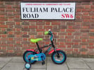 SERVICED (5640) 12&quot; APOLLO MOONMAN Steel Kids BIKE Boys Girls Childs BICYCLE + STABILISERS Age: 3-4