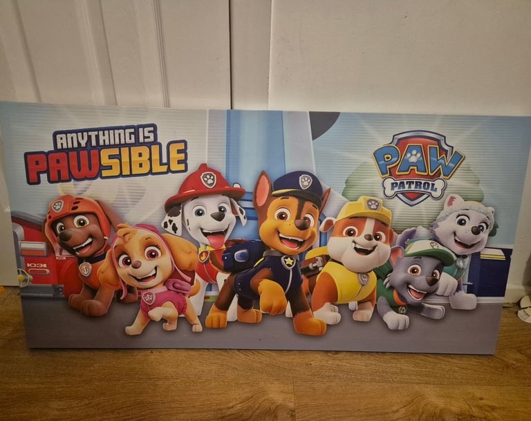 image for Large Paw Patrol canvas