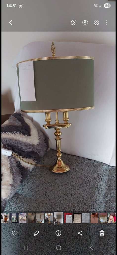 image for 2x Vintage table lamps 