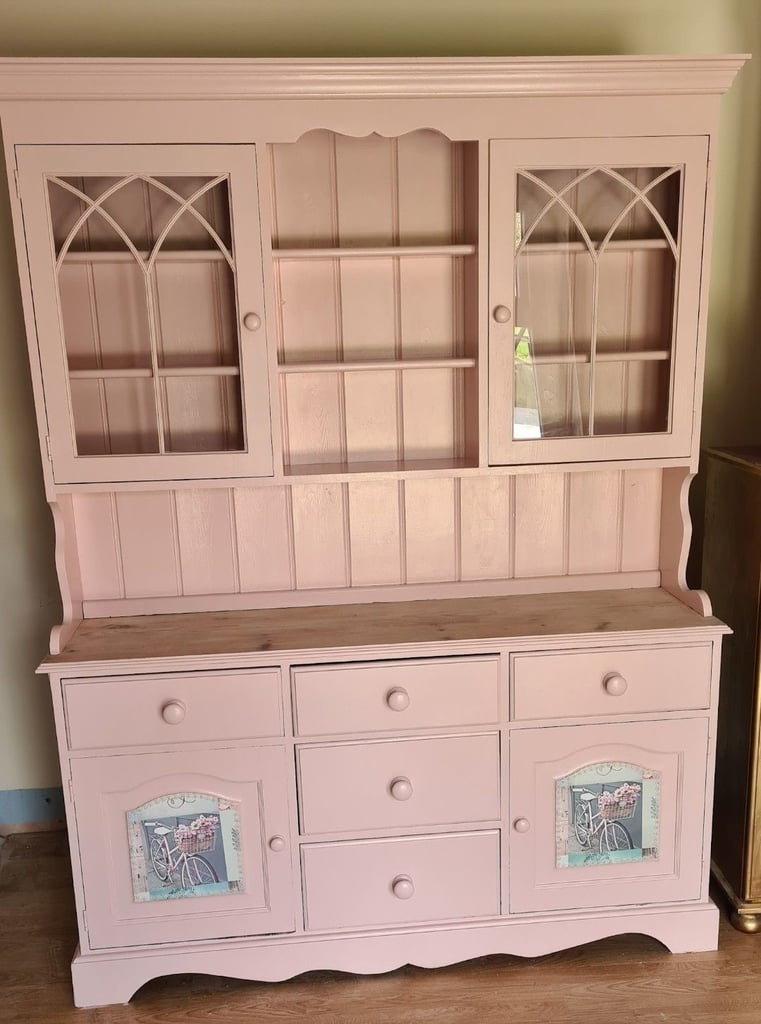 Pitch pine kitchen dresser 
