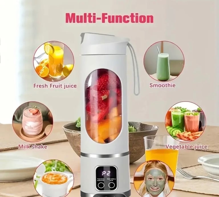 Rechargeable Handheld Blender/Juicer - 450ml