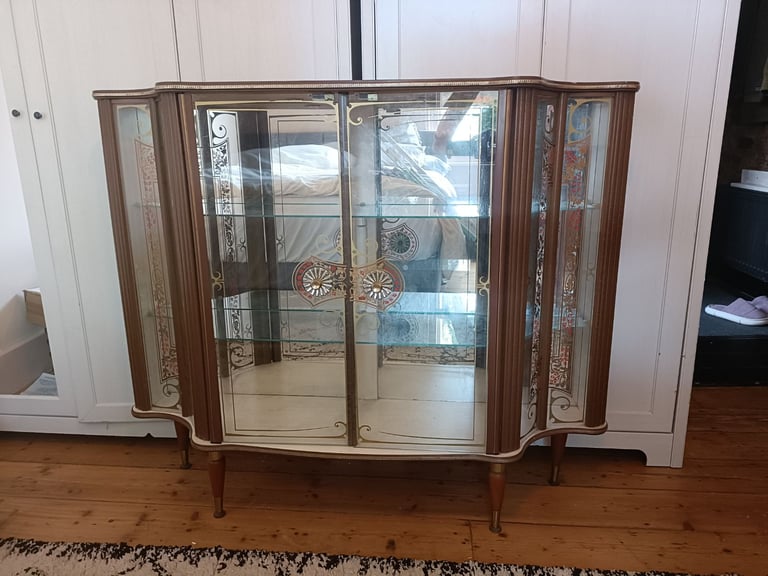 image for Large Antique glass wooden cabinet. Great condition 