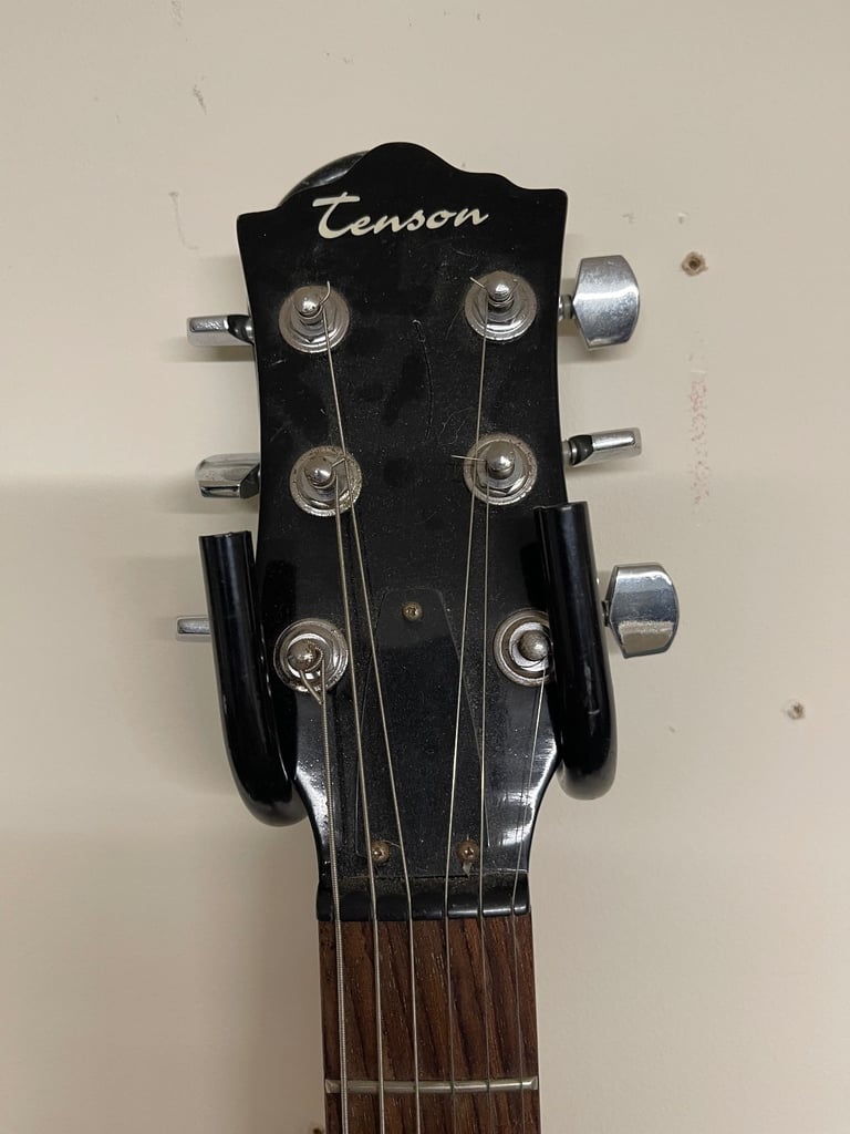 Tenson Black lp style rock electric guitar 4/4 Right Handed 6 String