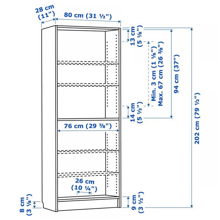 Billy Bookcase - Oak effect