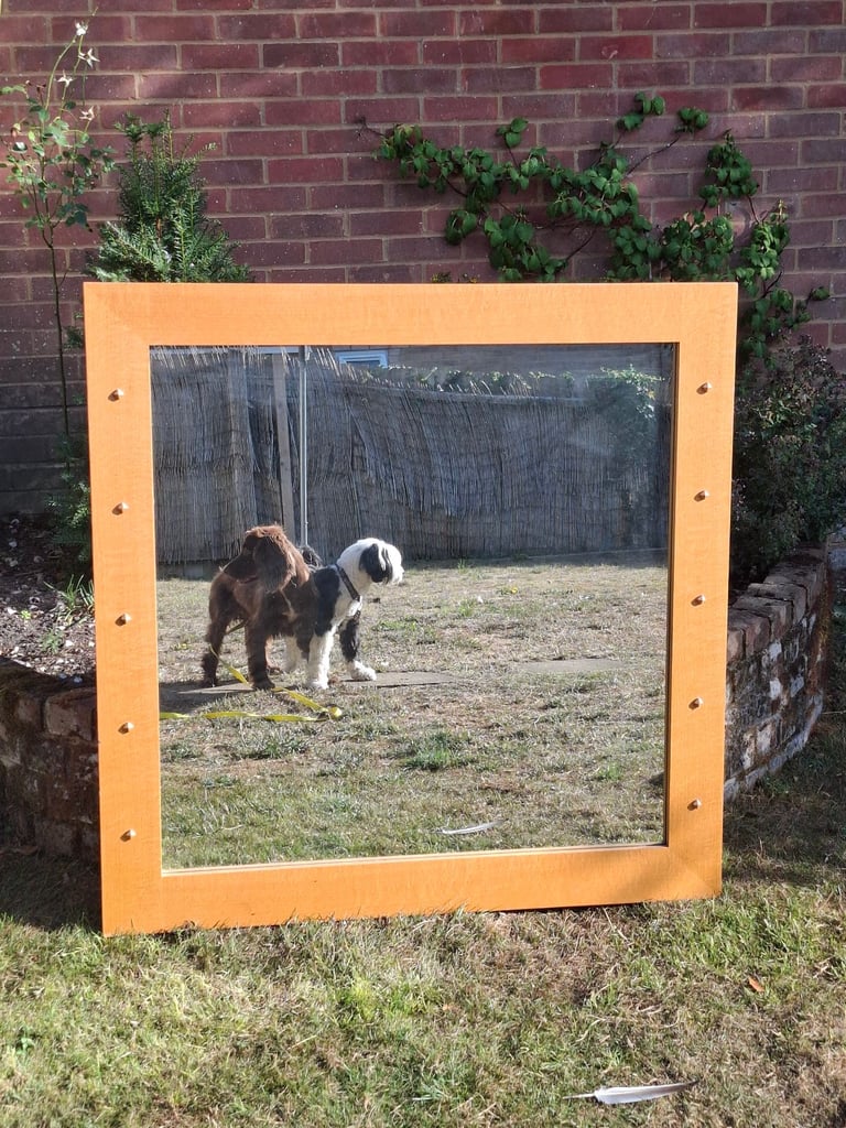 image for Large oak mirror