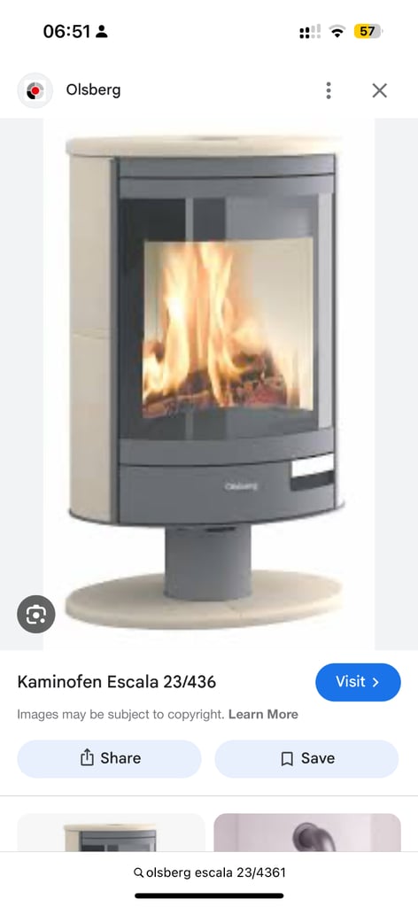 Olsberg 6kw wood-burning stove 